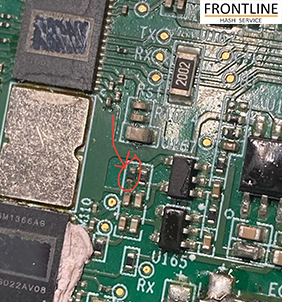 S19 XP LDO Feedback Resistor Corrosion - Onsite Repair